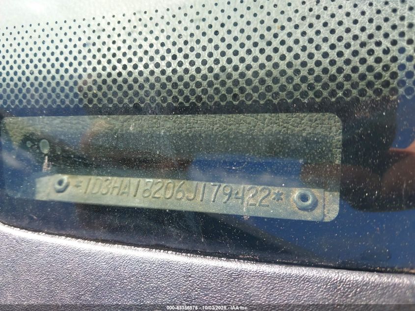 2006 Dodge Ram 1500 Laramie VIN: 1D3HA18206J179422 Lot: 43356576