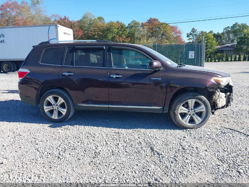 2013 Toyota Highlander Limited V6 VIN: 5TDDK3EHXDS240896 Lot: 43356615