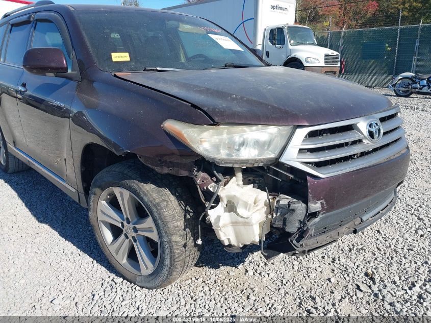 2013 Toyota Highlander Limited V6 VIN: 5TDDK3EHXDS240896 Lot: 43356615