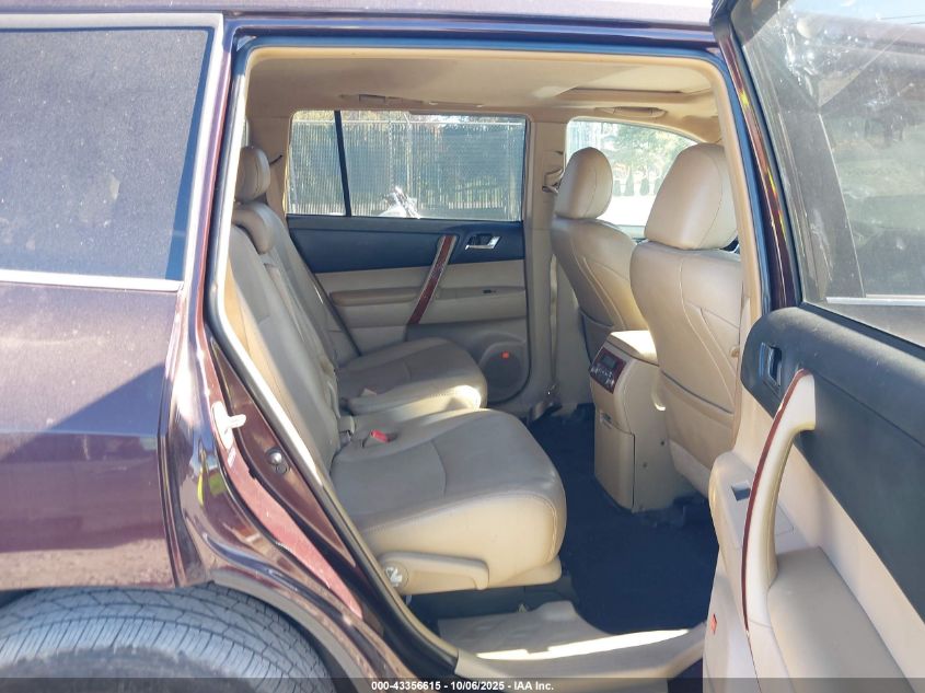 2013 Toyota Highlander Limited V6 VIN: 5TDDK3EHXDS240896 Lot: 43356615