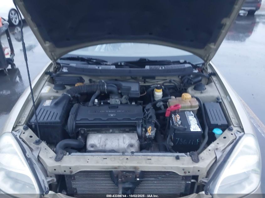 2001 Daewoo Nubira Se VIN: KLAJC52Z21K647520 Lot: 43356744