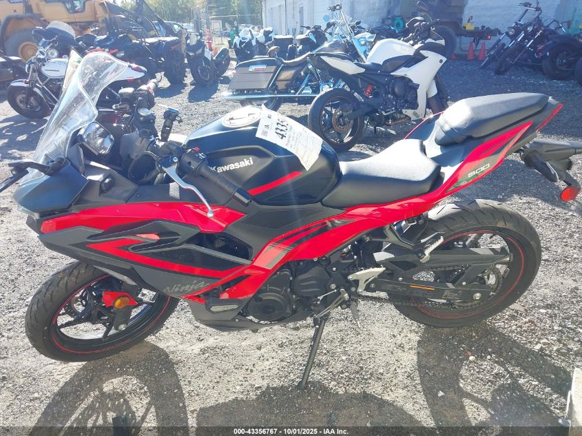 2024 Kawasaki Ex500 A/B VIN: ML5EXGJ10RDA12718 Lot: 43356767