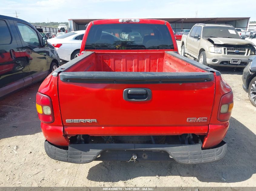 2000 GMC Sierra 1500 Sl VIN: 2GTEC19T9Y1156585 Lot: 43356770