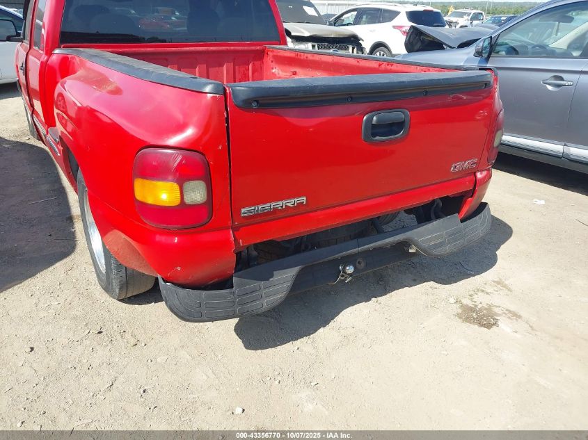 2000 GMC Sierra 1500 Sl VIN: 2GTEC19T9Y1156585 Lot: 43356770