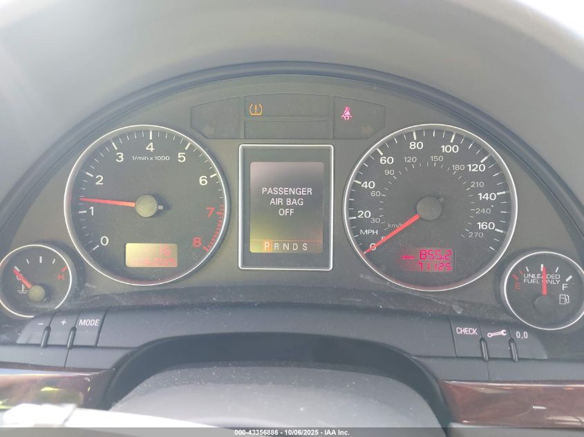 2008 Audi A4 3.2 VIN: WAUDH78E98A024951 Lot: 43356886