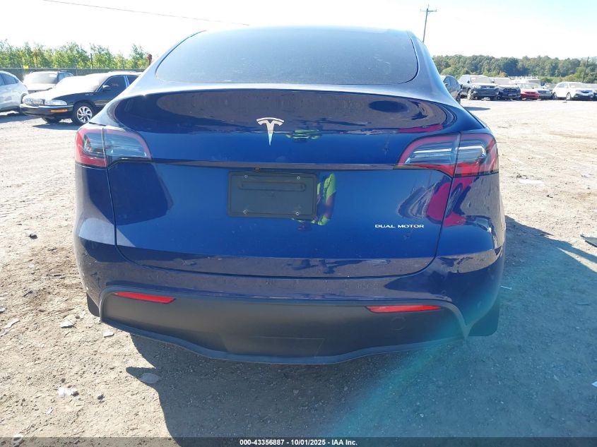 2022 Tesla Model Y Long Range Dual Motor All-Wheel Drive VIN: 7SAYGDEE2NF459875 Lot: 43356887