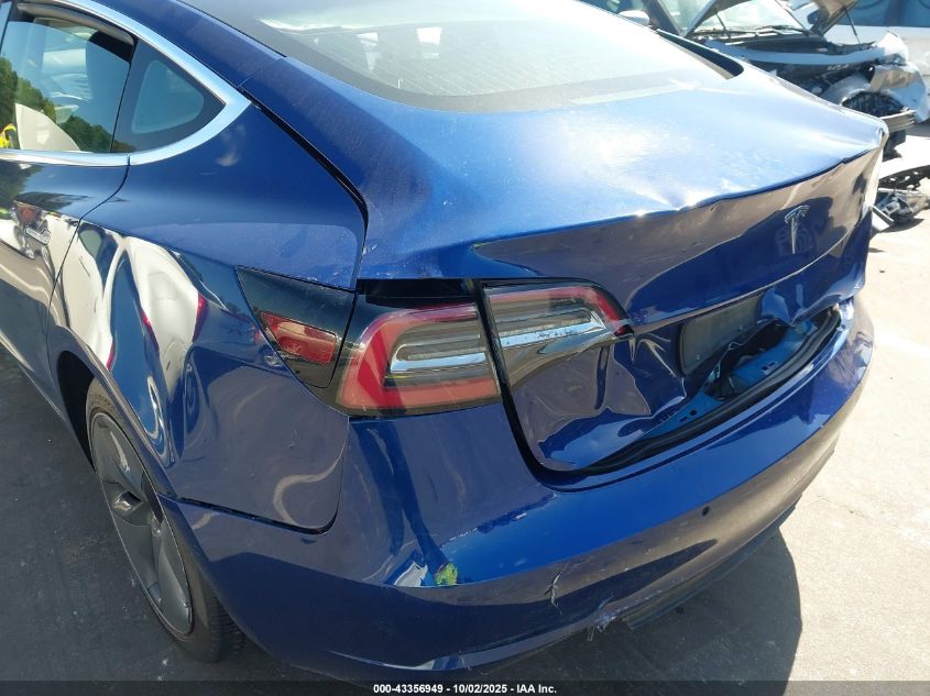 2020 Tesla Model 3 Standard Range Plus Rear-Wheel Drive/Standard Range Rear-Wheel Drive VIN: 5YJ3E1EAXLF796932 Lot: 43356949