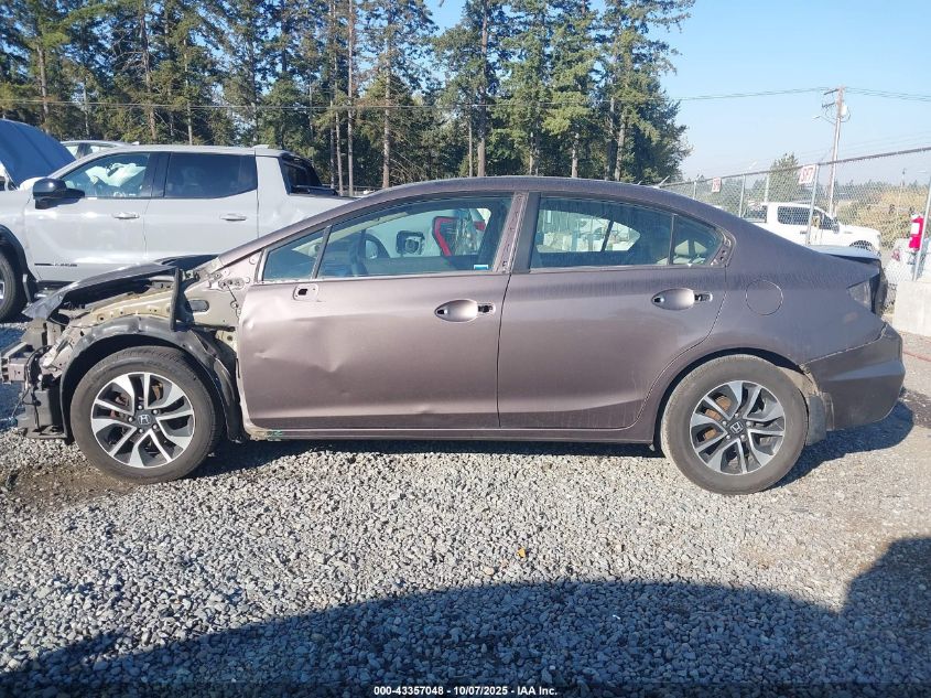 2015 Honda Civic Ex VIN: 2HGFB2F80FH533503 Lot: 43357048