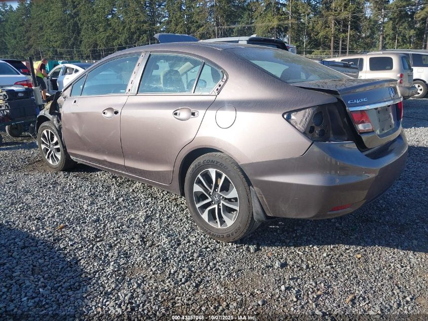 2015 Honda Civic Ex VIN: 2HGFB2F80FH533503 Lot: 43357048