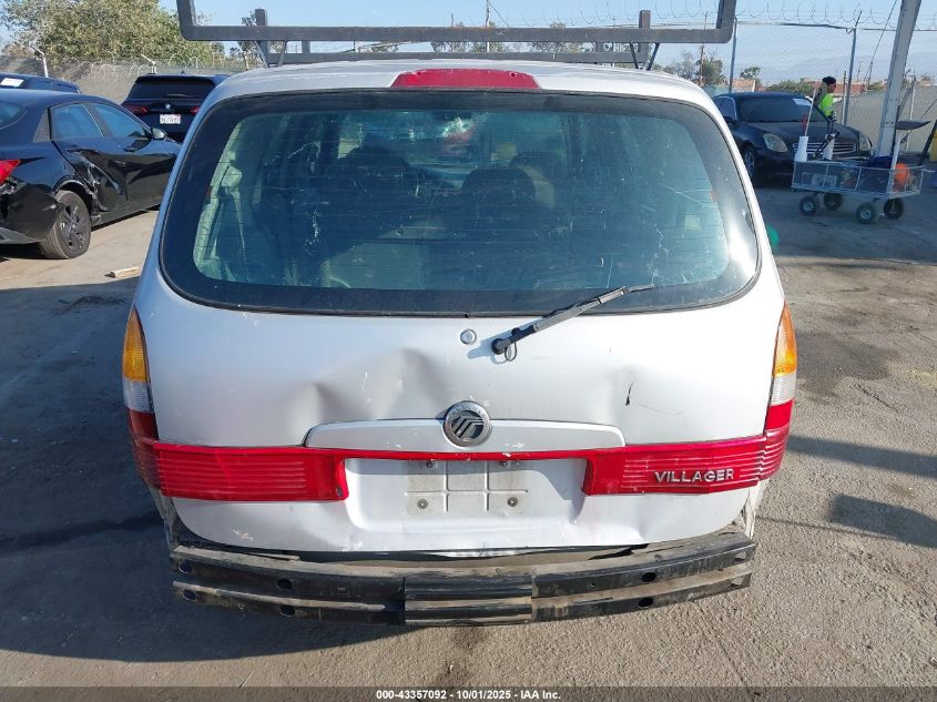 2001 Mercury Villager VIN: 4M2ZV11T21DJ01276 Lot: 43357092
