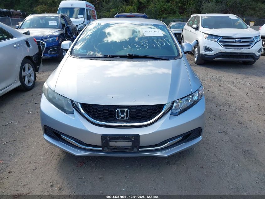 2013 Honda Civic Lx VIN: 19XFB2F56DE249919 Lot: 43357093