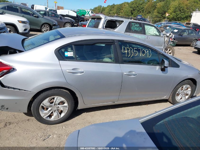 2013 Honda Civic Lx VIN: 19XFB2F56DE249919 Lot: 43357093