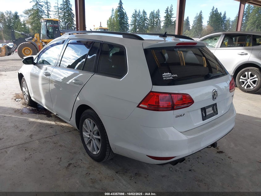2016 VOLKSWAGEN GOLF SPORTWAGEN TSI S 4-DOOR - 3VWC17AU2GM515753