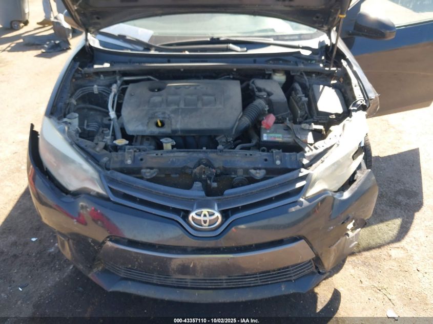 2015 Toyota Corolla Le VIN: 2T1BURHE3FC453058 Lot: 43357110