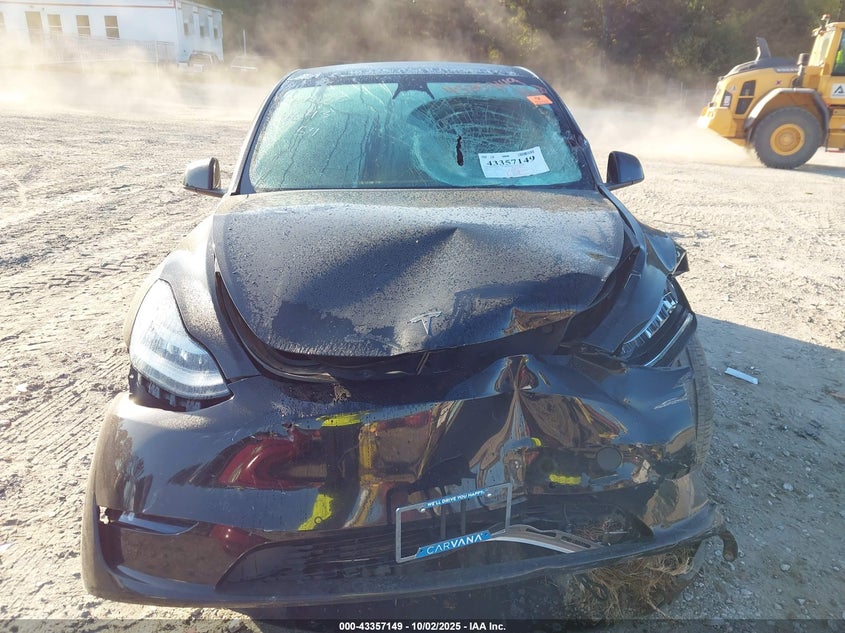 2021 Tesla Model Y Long Range Dual Motor All-Wheel Drive VIN: 5YJYGDEE6MF204643 Lot: 43357149