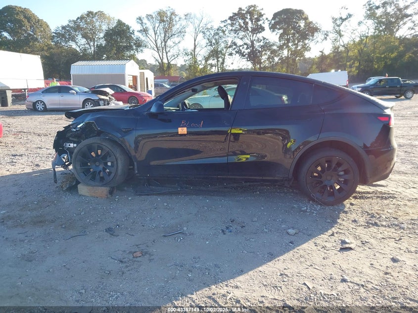 2021 Tesla Model Y Long Range Dual Motor All-Wheel Drive VIN: 5YJYGDEE6MF204643 Lot: 43357149