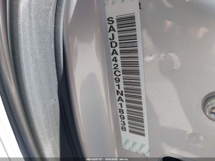 2001 Jaguar Xk8 VIN: SAJDA42C91NA18938 Lot: 43357157