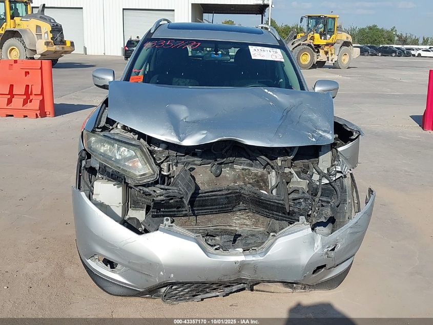 2015 Nissan Rogue Sv VIN: 5N1AT2MT3FC756498 Lot: 43357170