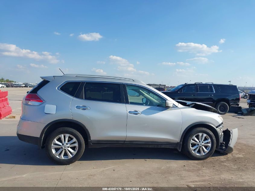 2015 Nissan Rogue Sv VIN: 5N1AT2MT3FC756498 Lot: 43357170