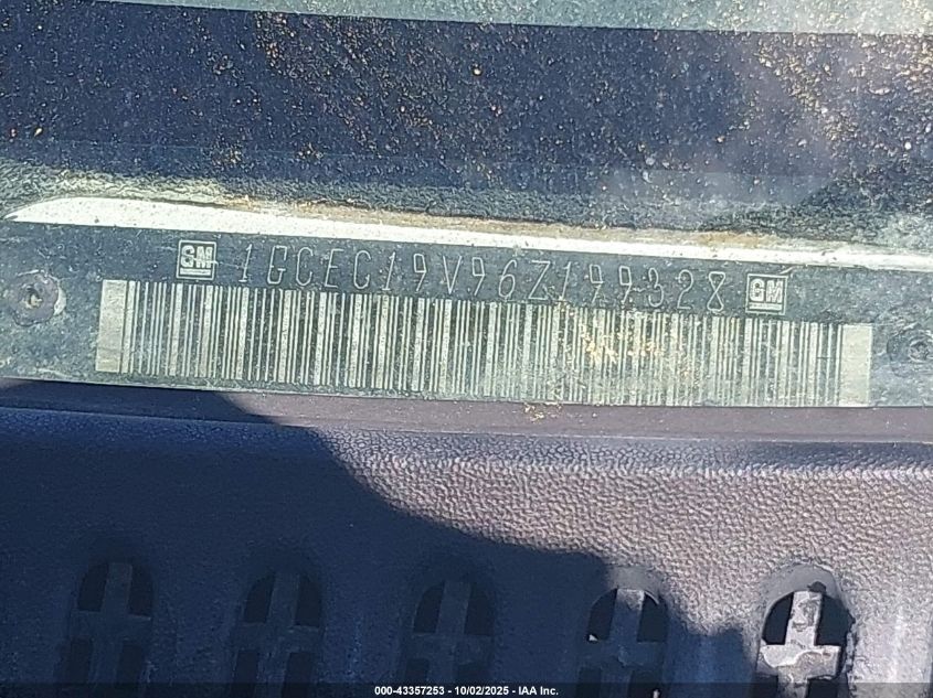 2006 Chevrolet Silverado 1500 Work Truck VIN: 1GCEC19V96Z199328 Lot: 43357253