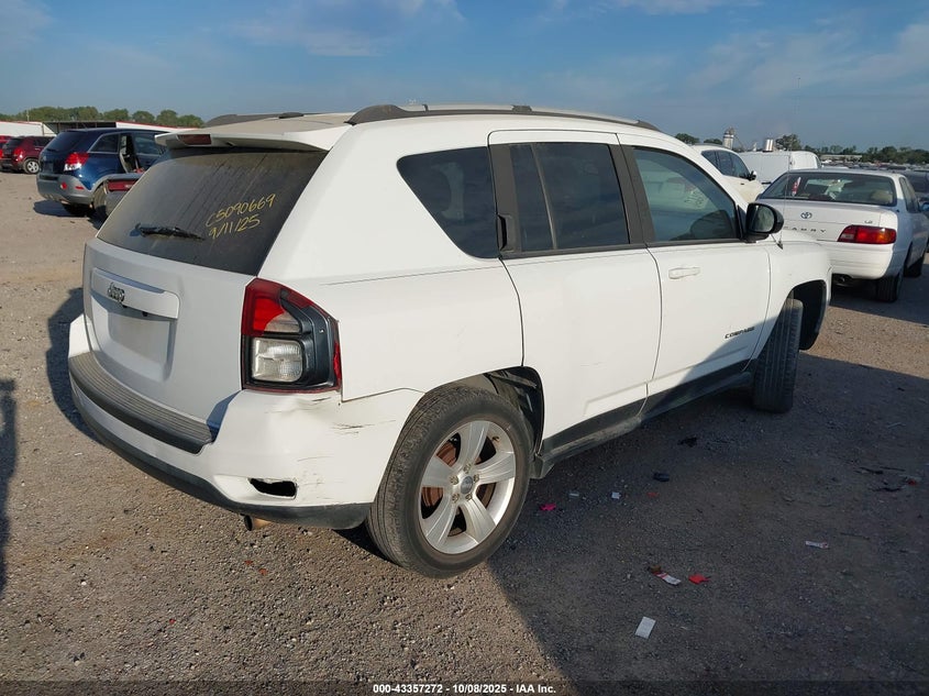 Vin: 1c4njcba5gd666509, lot: 43851993, jeep compass sport 20164
