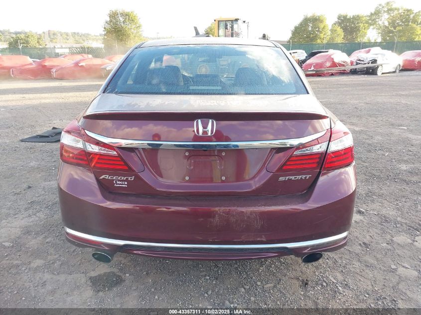 2016 Honda Accord Sport VIN: 1HGCR2F69GA025639 Lot: 43357311