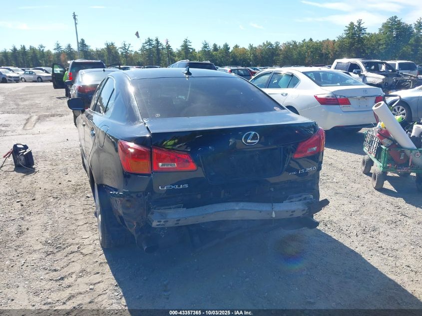 2008 Lexus Is 250 VIN: JTHCK262385025189 Lot: 43357365