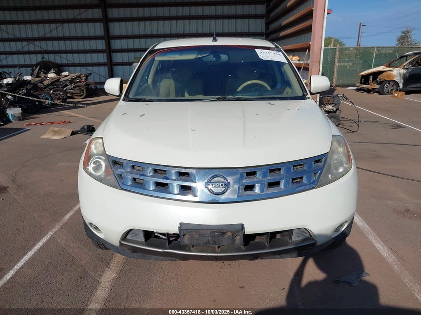 2003 Nissan Murano Se VIN: JN8AZ08T53W119564 Lot: 43357418