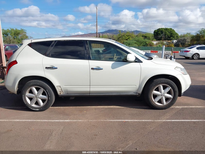 2003 Nissan Murano Se VIN: JN8AZ08T53W119564 Lot: 43357418