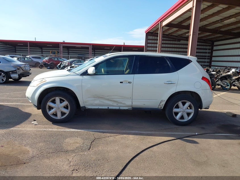 2003 Nissan Murano Se VIN: JN8AZ08T53W119564 Lot: 43357418