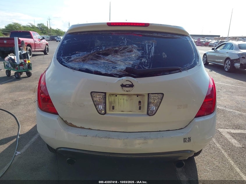 2003 Nissan Murano Se VIN: JN8AZ08T53W119564 Lot: 43357418