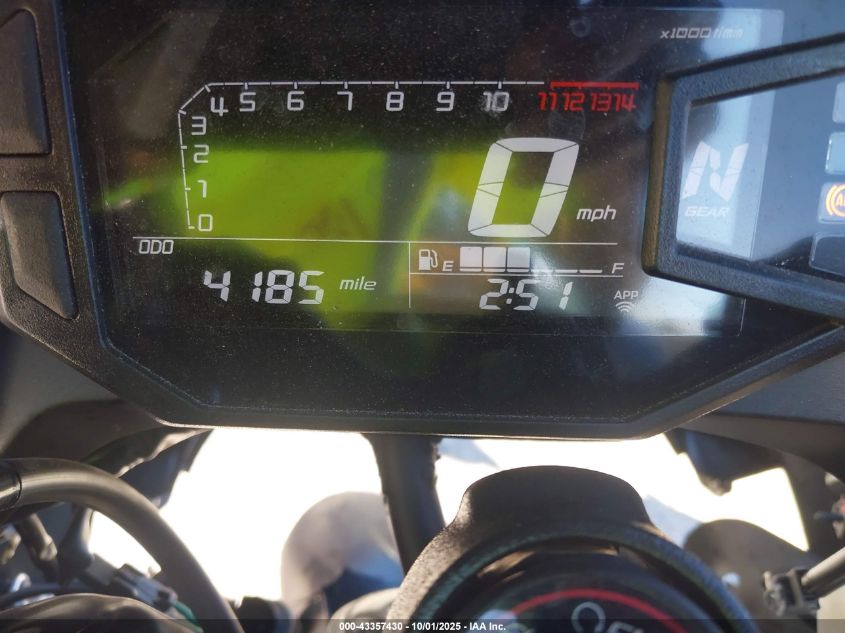 2025 Kawasaki Ex500 VIN: ML5EXGG13SDA51672 Lot: 43357430