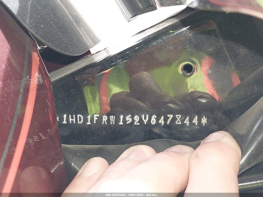 2002 Harley-Davidson Flhrci VIN: 1HD1FRW152Y647844 Lot: 43357443