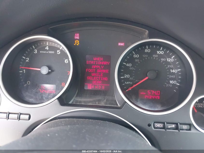 2007 Audi A4 2.0T VIN: WAUEF48H17K031520 Lot: 43357464