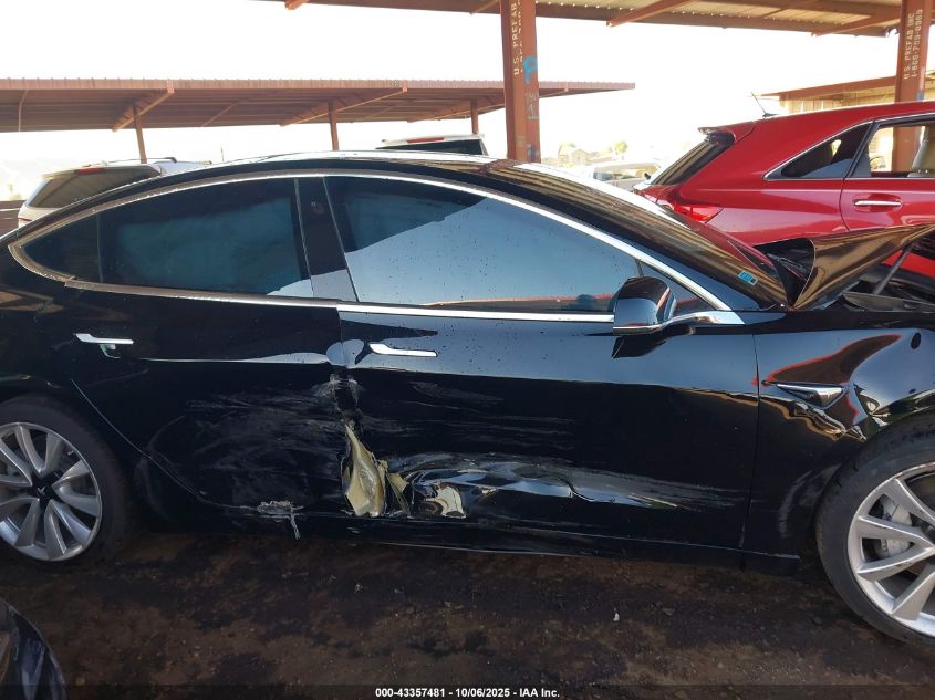 2019 Tesla Model 3 Long Range/Mid Range/Standard Range/Standard Range Plus VIN: 5YJ3E1EA5KF357488 Lot: 43357481