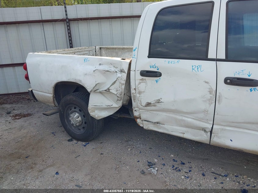 2008 Dodge Ram 2500 St/Sxt VIN: 3D7KR28DX8G130074 Lot: 43357553