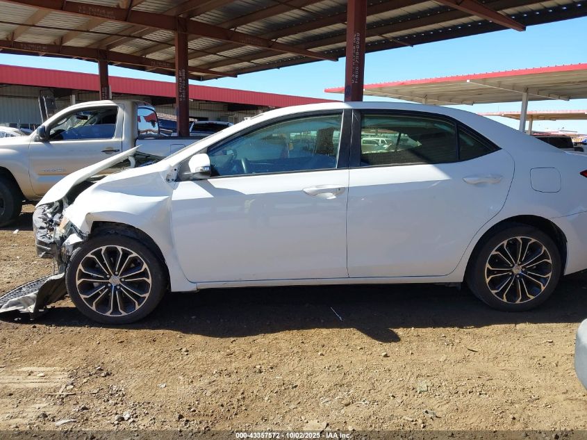 2015 Toyota Corolla S Plus VIN: 5YFBURHE1FP339852 Lot: 43357572