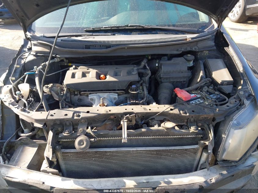 2012 Honda Civic Lx VIN: 19XFB2F50CE301124 Lot: 43357575