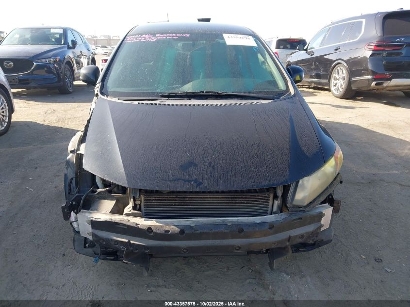 2012 Honda Civic Lx VIN: 19XFB2F50CE301124 Lot: 43357575