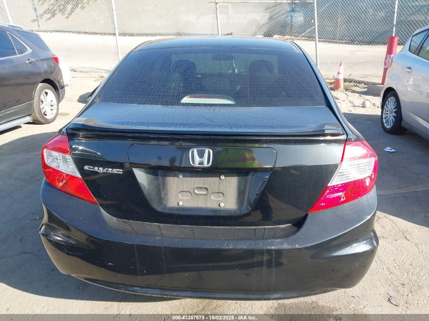 2012 Honda Civic Lx VIN: 19XFB2F50CE301124 Lot: 43357575
