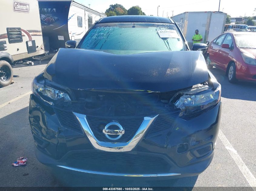2015 Nissan Rogue S VIN: KNMAT2MV2FP591896 Lot: 43357580