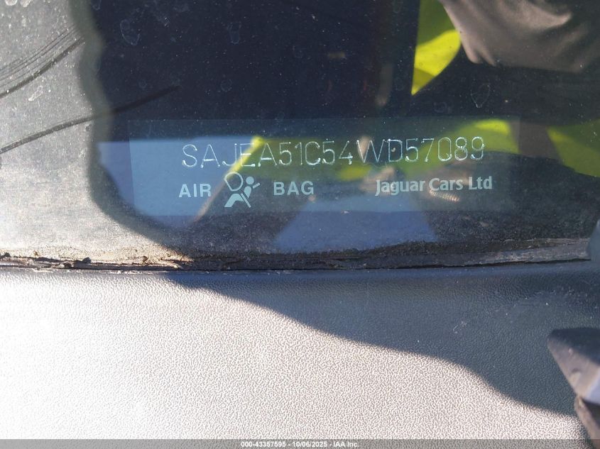 2004 Jaguar X-Type 3.0 VIN: SAJEA51C54WD57089 Lot: 43357595
