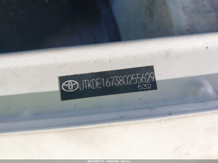 2008 Scion Tc VIN: JTKDE167380255629 Lot: 43357713