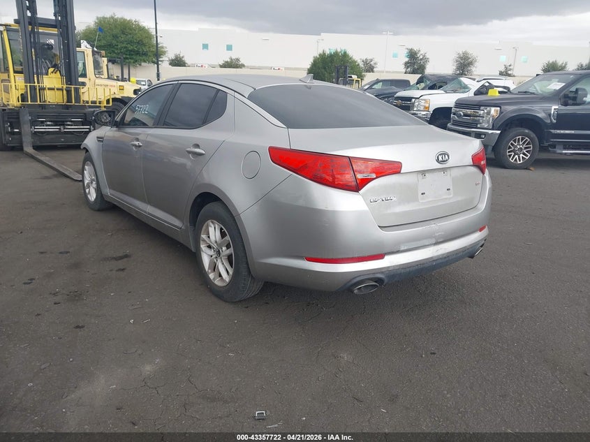 Vin: knagm4a75b5096703, lot: 43852443, kia optima lx 20113