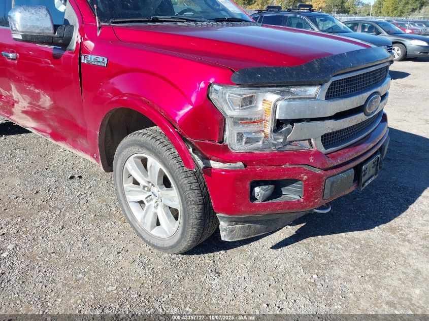 2018 Ford F-150 Platinum VIN: 1FTEW1EG4JFA32691 Lot: 43357727