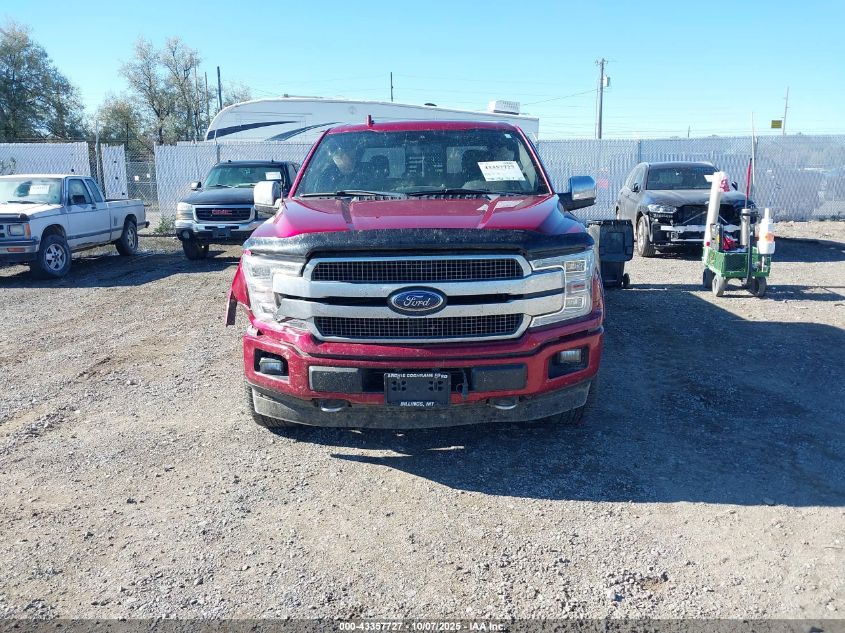 2018 Ford F-150 Platinum VIN: 1FTEW1EG4JFA32691 Lot: 43357727