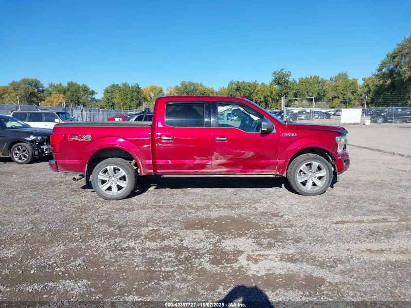 2018 Ford F-150 Platinum VIN: 1FTEW1EG4JFA32691 Lot: 43357727