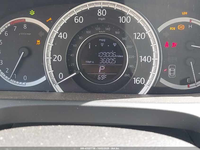 2013 Honda Accord Ex-L V-6 VIN: 1HGCR3F80DA036371 Lot: 43357736