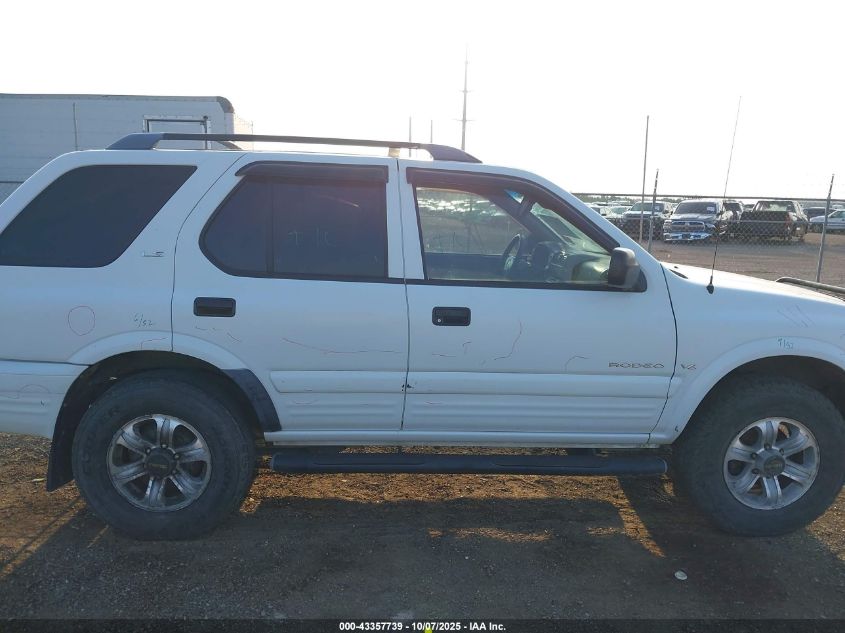 2000 Isuzu Rodeo Ls/Lse/S 3.2L VIN: 4S2CK58W1Y4323057 Lot: 43357739