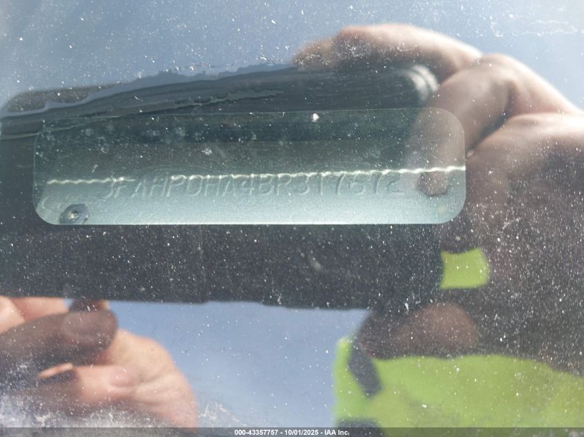 2011 Ford Fusion Se VIN: 3FAHP0HA4BR317672 Lot: 43357757